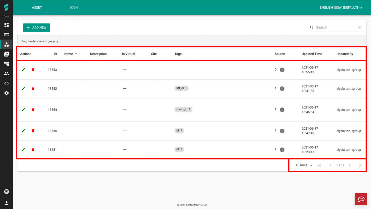 V2/CMS Tutorial/User Interface - Senfi Docs